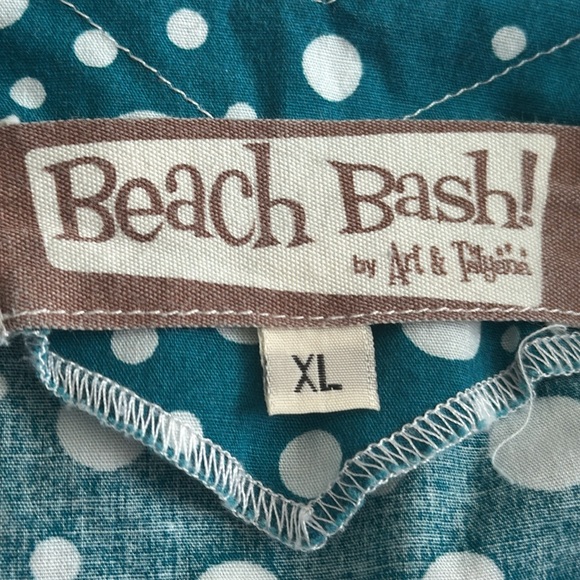 Teal and white polka dot dress - Picture 5 of 5